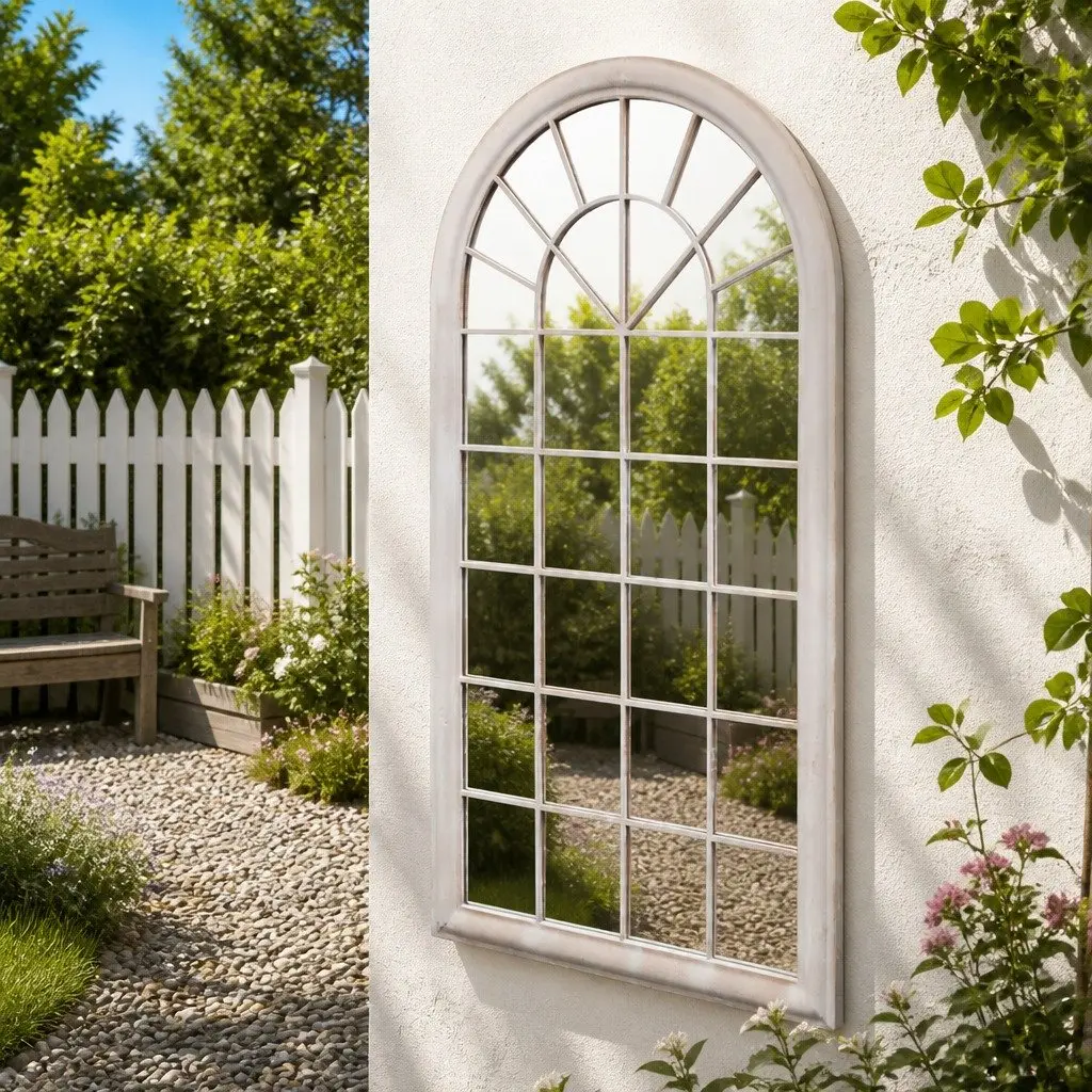 Rustic Arch Garden Mirror 60x116 cm