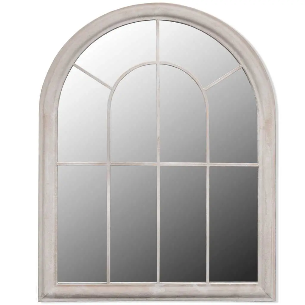 Rustic Arch Garden Mirror 69 x 89 cm Indoor Outdoor Decor Reflection Feature