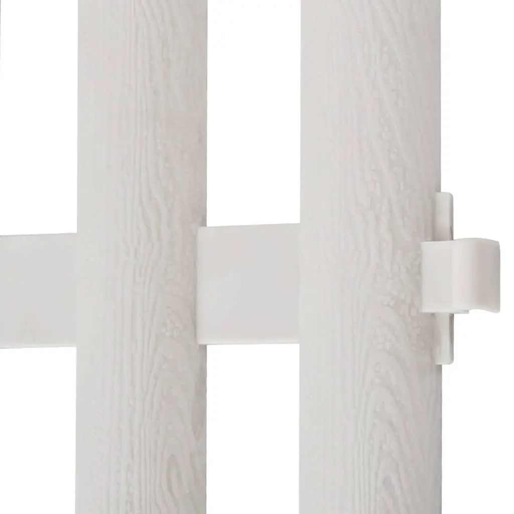 Lawn Divider Border Edging for Garden 10m White 17 Pieces