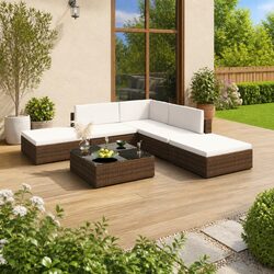6 Piece Garden Lounge Set: Dimensions & Specs Overview