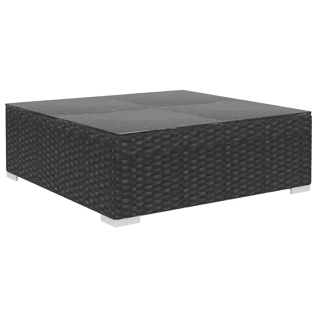 Garden Lounge Set 8 Piece Outdoor Furniture Black Patio