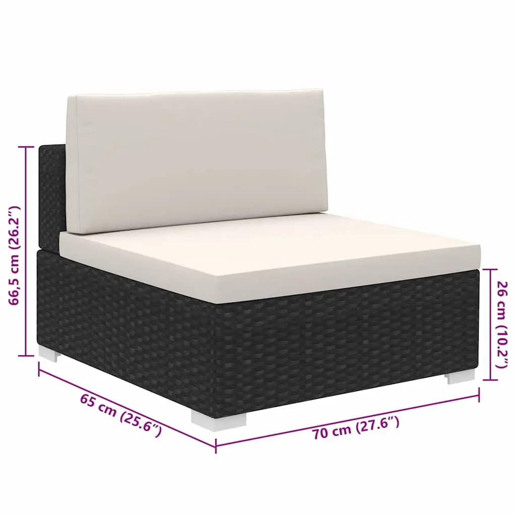 Garden Lounge Set Outdoor Furniture 8 Piece Poly Rattan Patio Seating