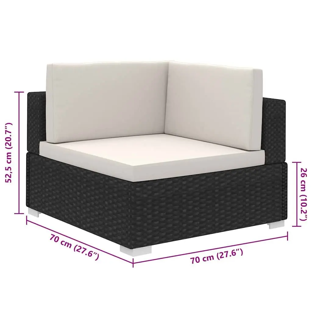 Garden Lounge Set Outdoor Furniture 8 Piece Poly Rattan Patio Seating