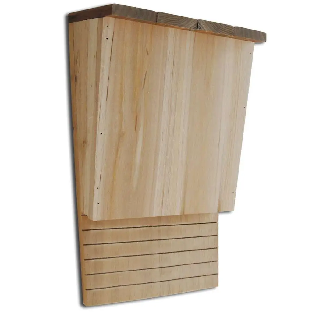 Bat House Set of 2 Brown Garden Roosting Shelter Nest Box