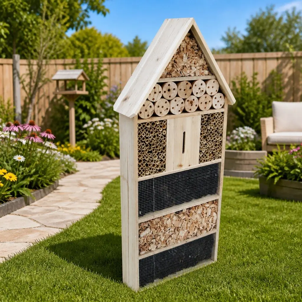 Insect Hotel for Garden 45.5x15x99cm