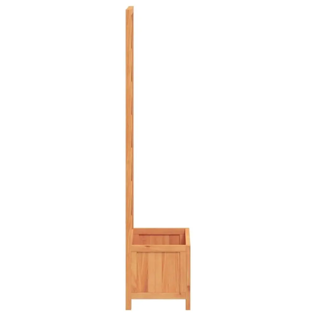 Trellis Planter Outdoor Garden 40x30x135cm Brown Wood