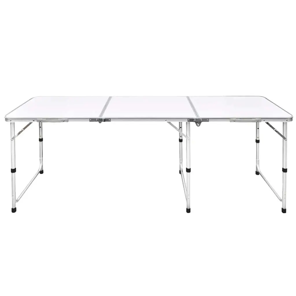 Foldable Camping Table Height Adjustable Portable Picnic Garden Outdoor