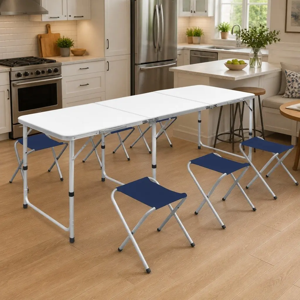 Foldable Camping Table and Stools