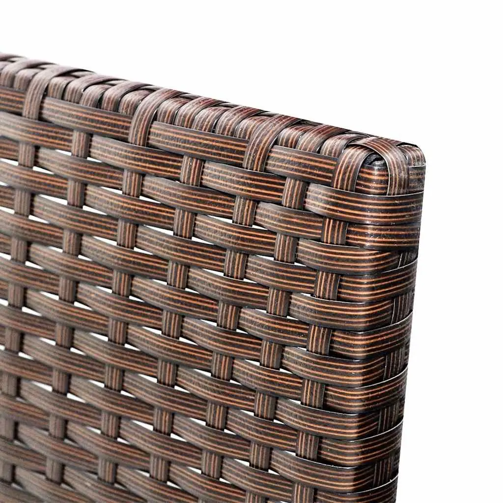 3 Piece Outdoor Lounge Set Garden Patio Furniture Size Brown