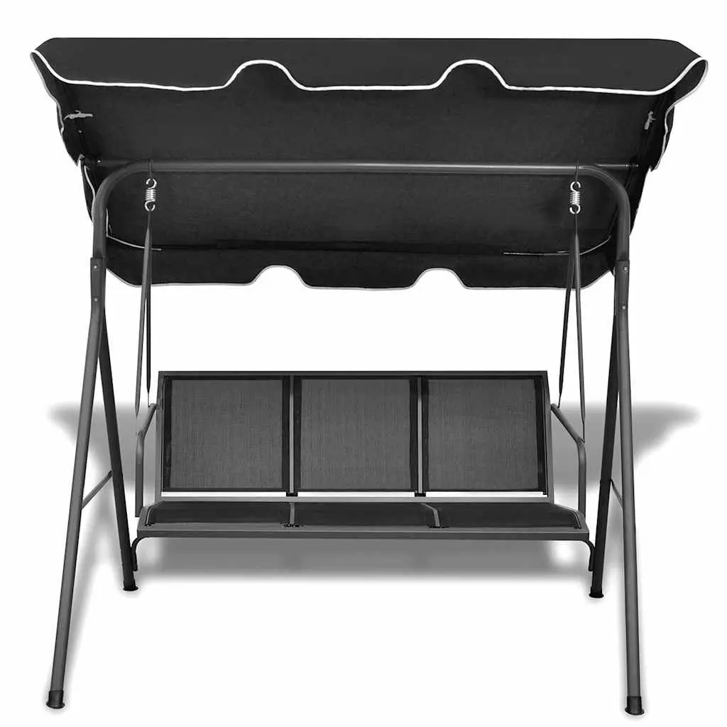 Garden Swing Bench with Canopy Three Seater Outdoor Porch Shade Chair