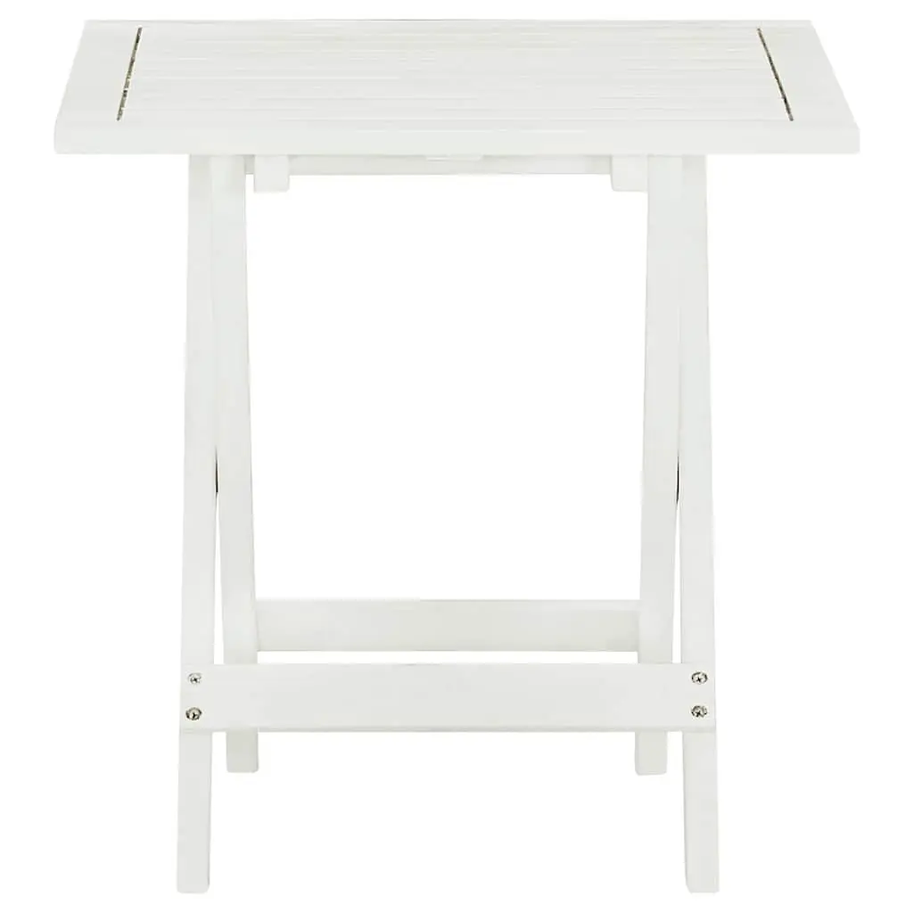 Wooden Bistro Table Indoor Outdoor Compact Side Table Folding 46 x 46 x 47 cm