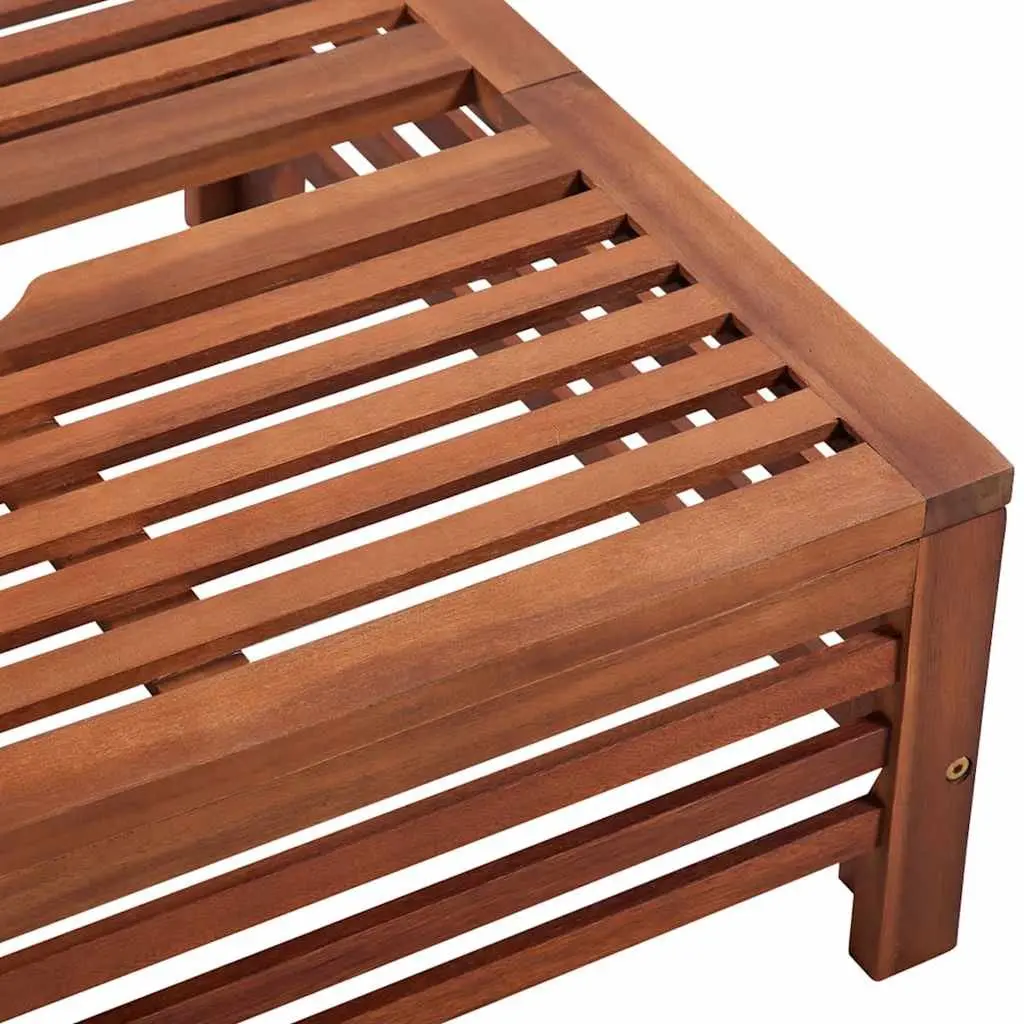 Wooden Parasol Stand Cover Decorative Outdoor Garden Side Table Acacia