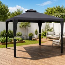 Specifications of the 3x3m Outdoor Gazebo with Grey Roof