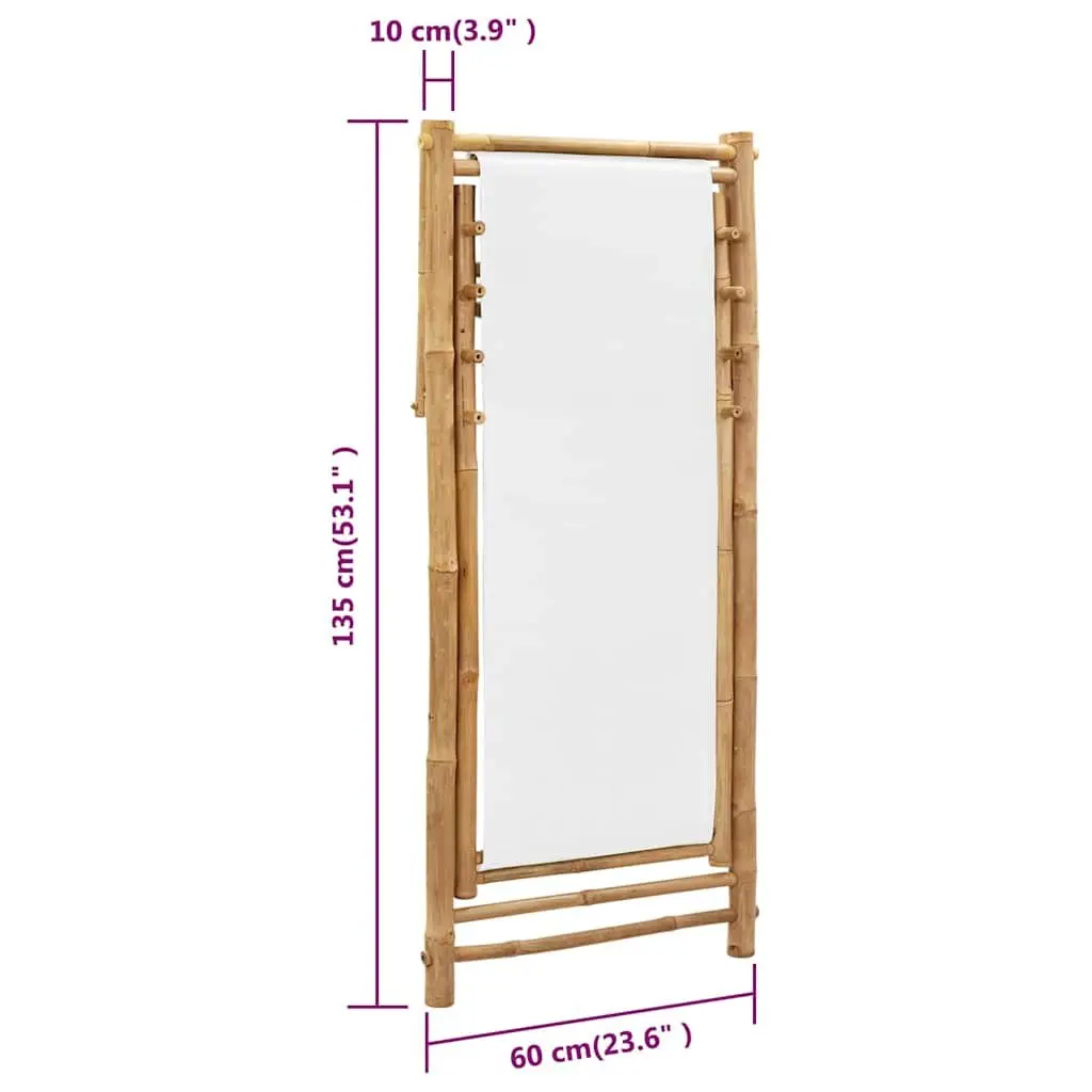 Bamboo Canvas Outdoor Deck Chair