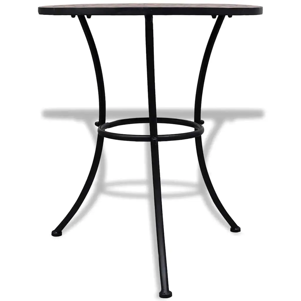 Mosaic Bistro Table Outdoor Garden 60cm Ceramic Top