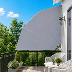 Collapsible Side Awning Dimensions: 210x210cm in Grey