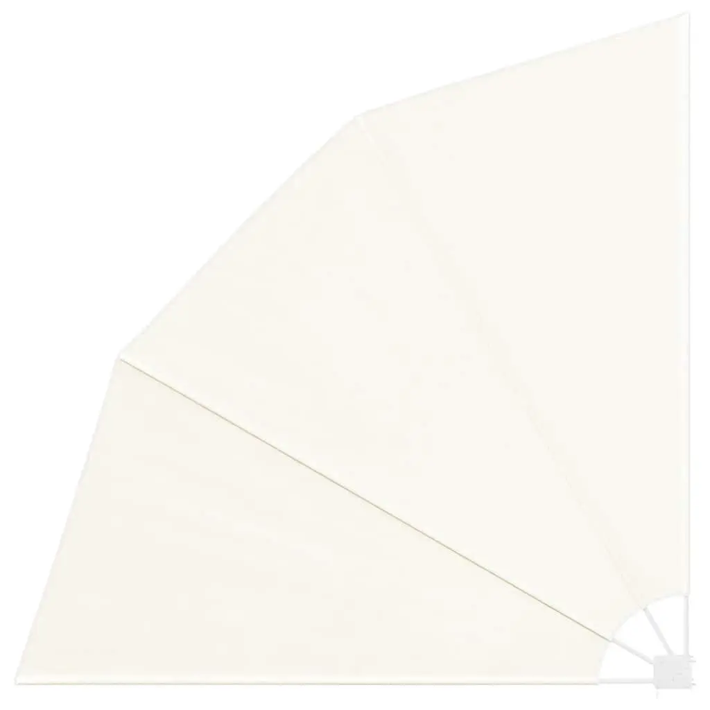 Collapsible Side Awning Cream 210x210cm Balcony Terrace Garden Shade Screen