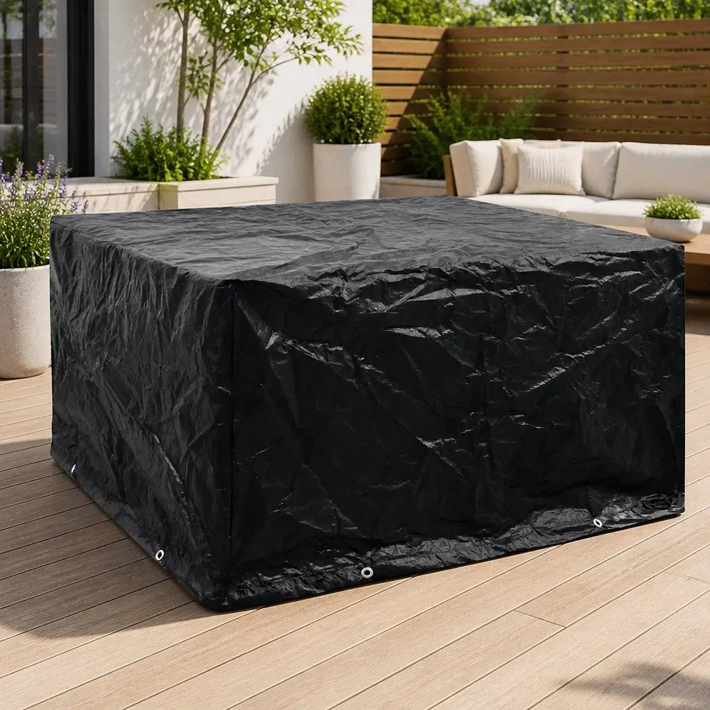 Black Outdoor Garden Furniture Cover 172x113x73cm