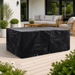 Garden Furniture Cover 229x113x73cm - Black Polyethylene