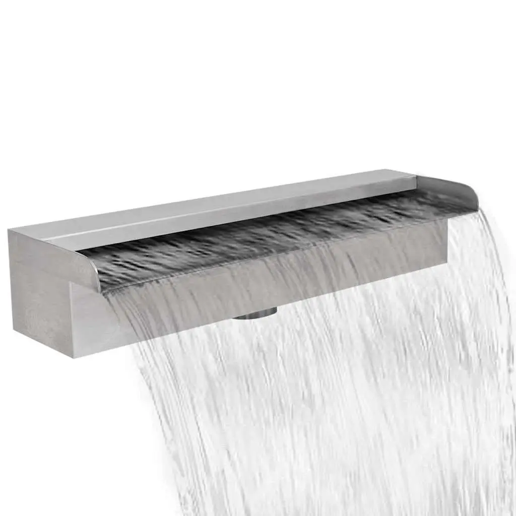 45cm Rectangular Stainless Steel Waterfall Fountain