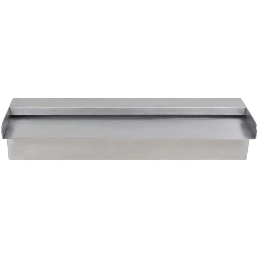 45cm Rectangular Stainless Steel Waterfall Fountain
