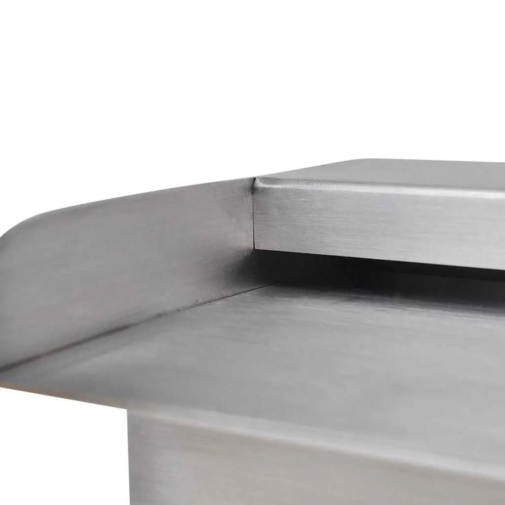 45cm Rectangular Stainless Steel Waterfall Fountain