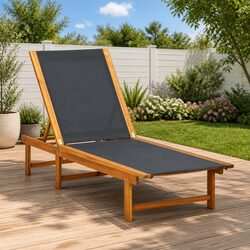 Specifications for Acacia Wood Sun Lounger - Adjustable