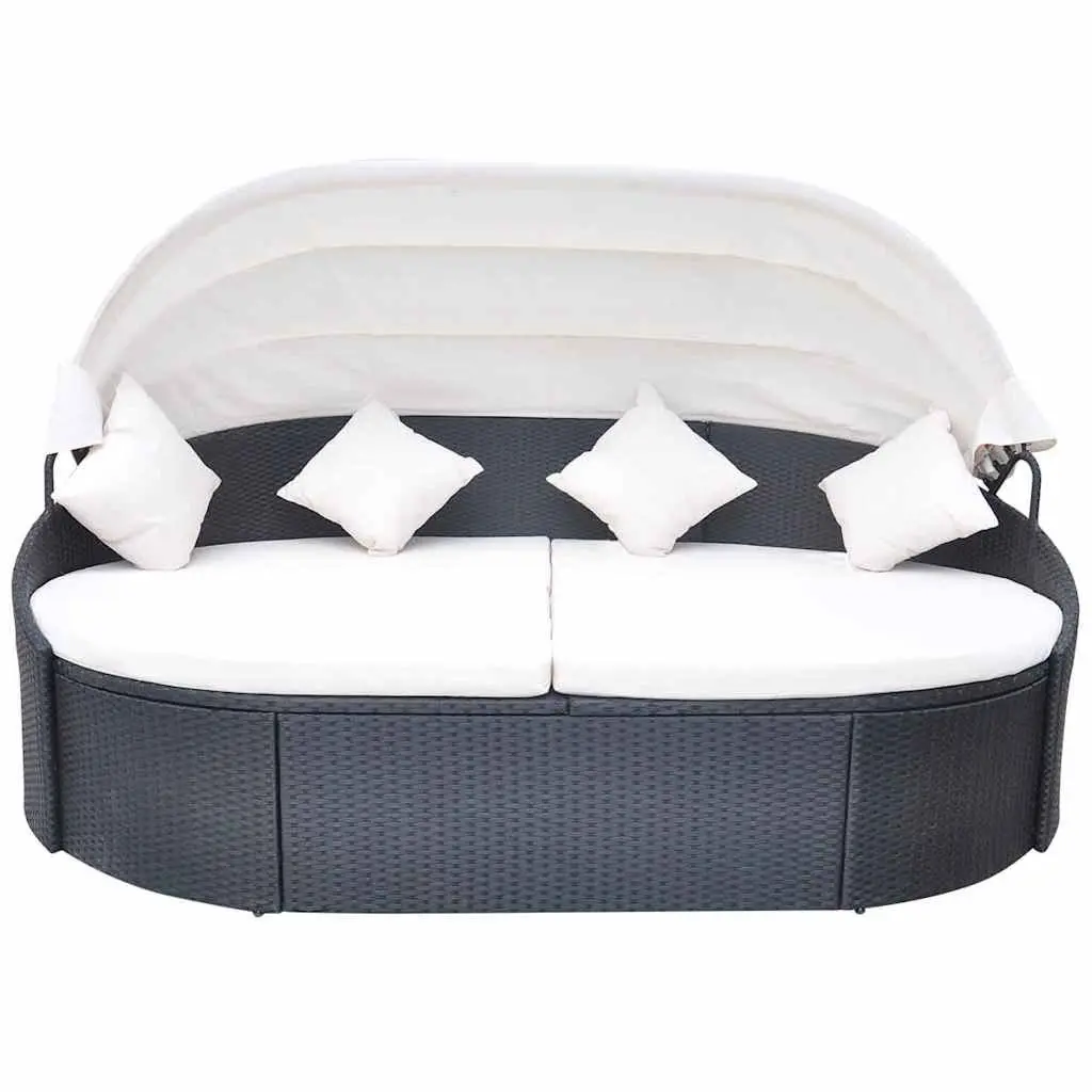 Outdoor Lounge Bed for Garden Patio Size with Canopy