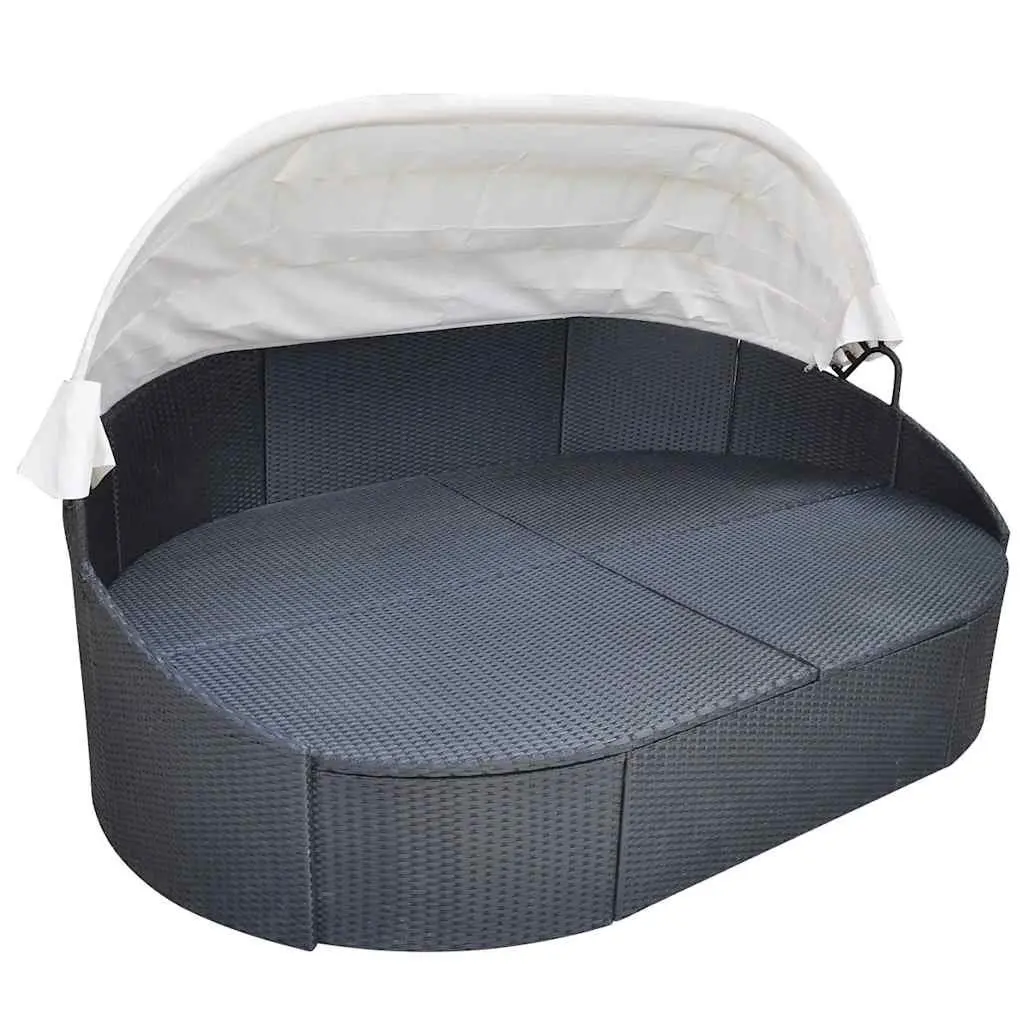 Outdoor Lounge Bed for Garden Patio Size with Canopy