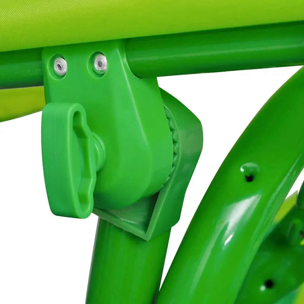 Kids Swing Seat Garden Patio Outdoor Chair Green Sunshade Canopy Play Equipment