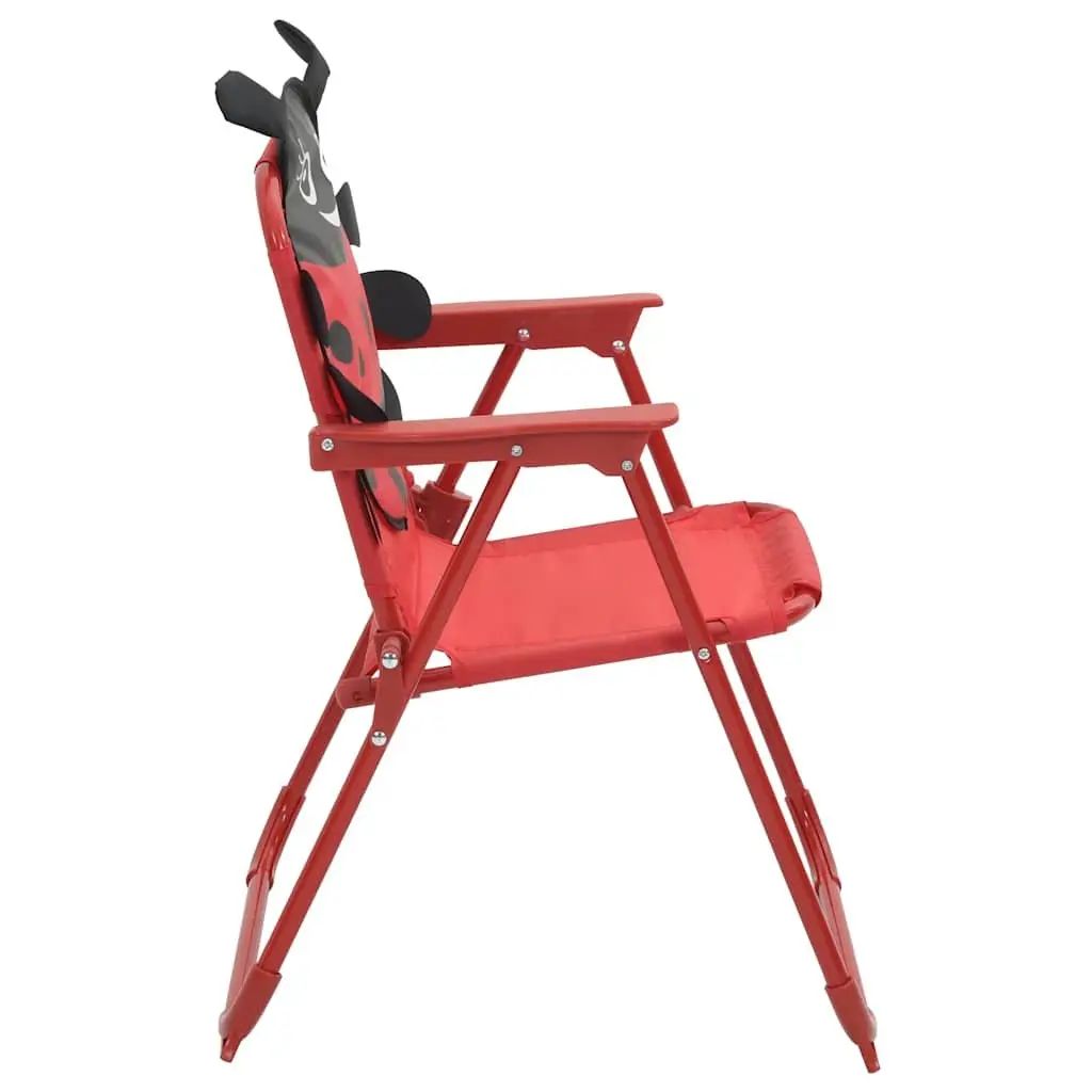 Kids Garden Bistro Set 3 Piece Outdoor Furniture Table Chairs Parasol Red