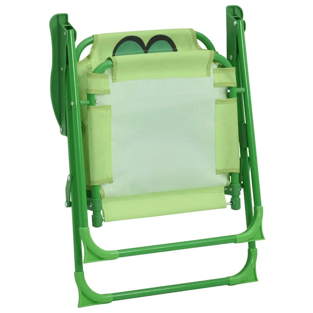 Kids Garden Bistro Set 3 Piece Outdoor Furniture Table Chairs Parasol Green