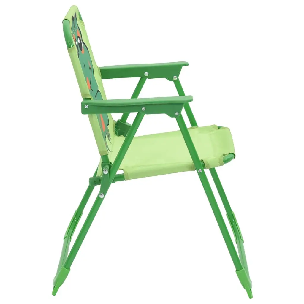 Kids Garden Bistro Set 3 Piece Outdoor Furniture Table Chairs Parasol Green