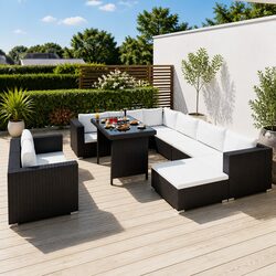 Detailed Specifications of a 10-Piece Garden Lounge Set