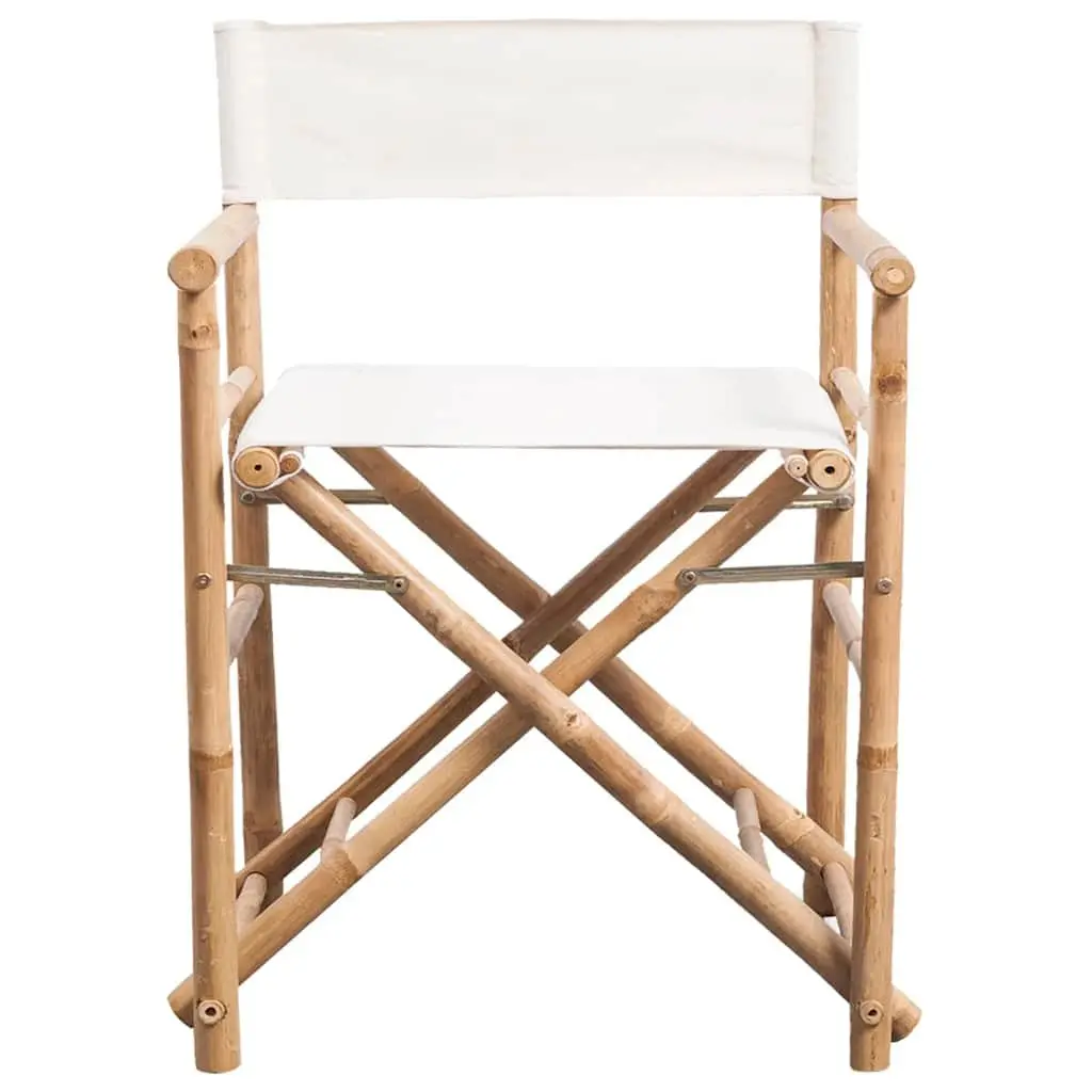 Folding Director's Chair Set Outdoor Garden Patio Seating 2 pcs