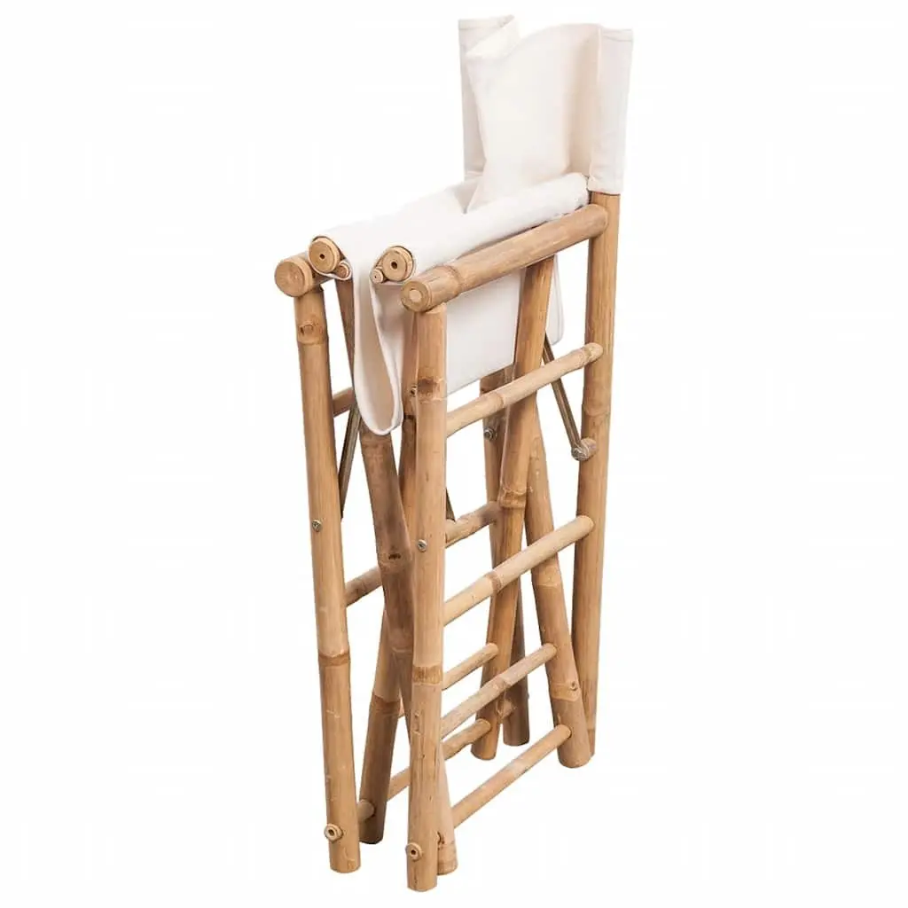Folding Director's Chair Set Outdoor Garden Patio Seating 2 pcs