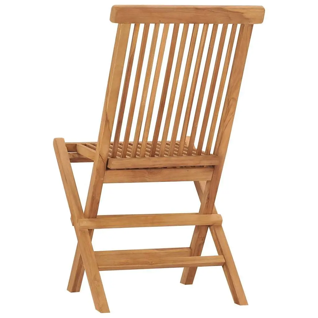Folding Garden Chairs Outdoor Use Teak Wood Lightweight Portable 2 Piece