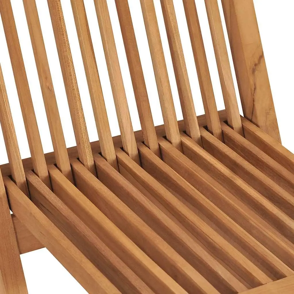 Folding Garden Chairs Outdoor Use Teak Wood Lightweight Portable 2 Piece