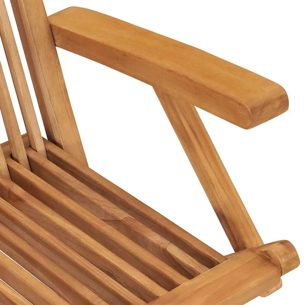 Folding Garden Chairs Set 2 pcs Outdoor Teak Wood Patio Seating Lightweight