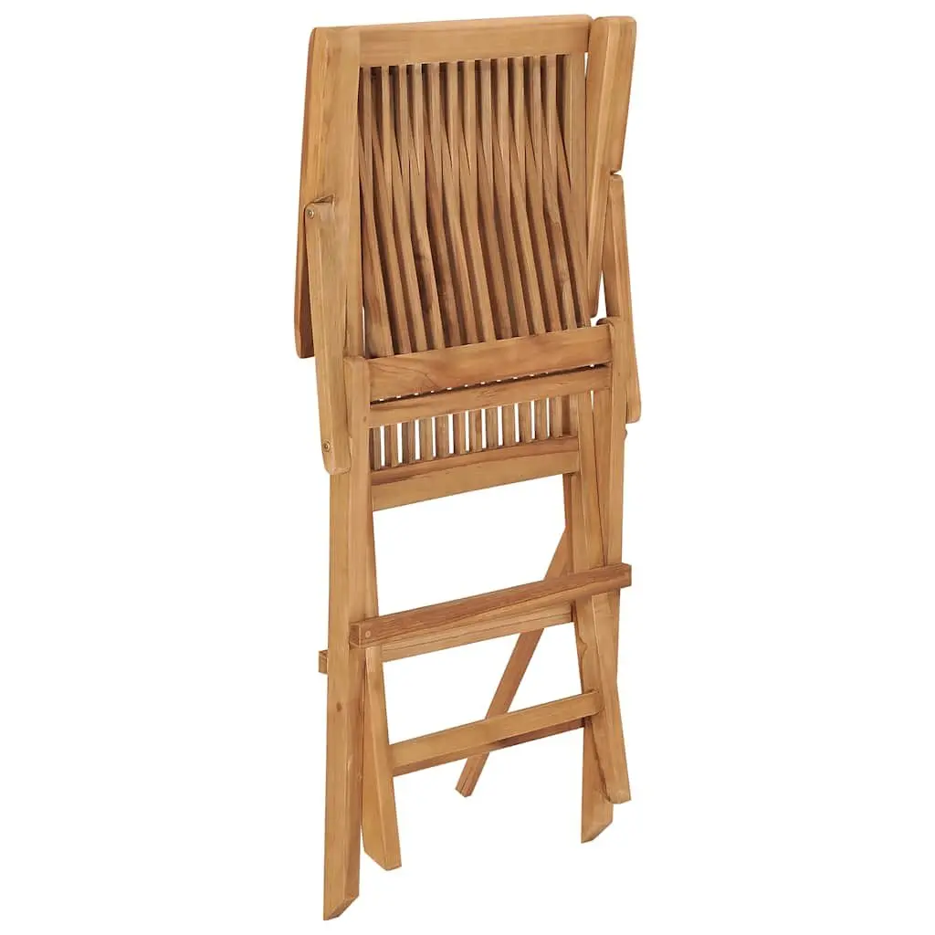 Folding Garden Chairs Set 2 pcs Outdoor Teak Wood Patio Seating Lightweight