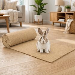 Pet Rodent Hemp Mat Brown 0.5x5m Cage Bedding Small Animals Rabbits Guinea Pigs