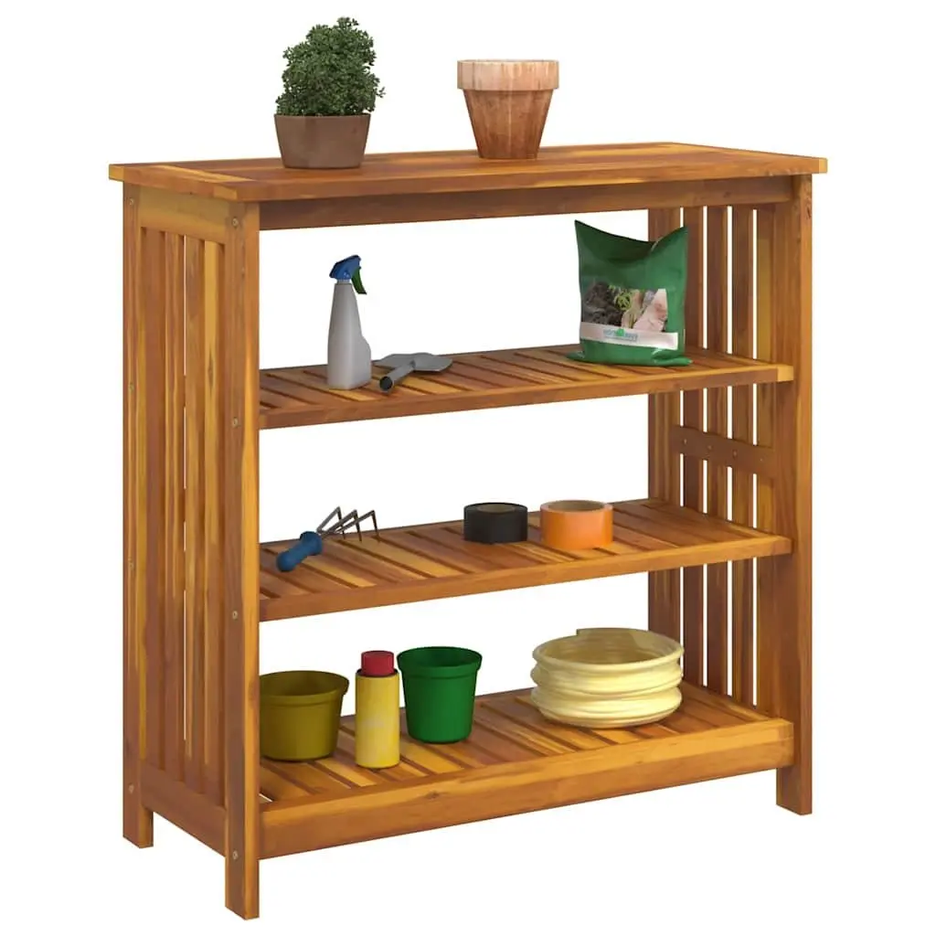 90x40x90cm Solid Acacia Garden Cabinet for Tools