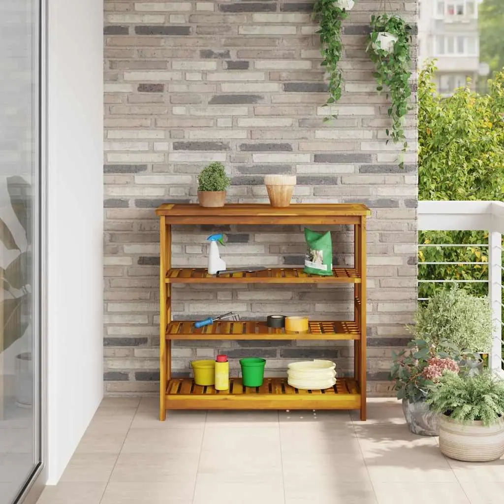 90x40x90cm Solid Acacia Garden Cabinet for Tools
