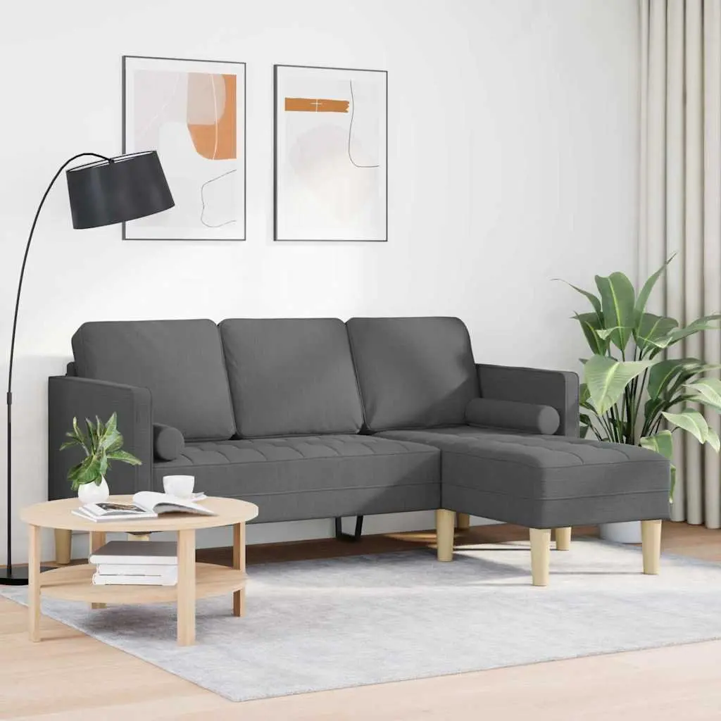Modular Sofa Set with Grey Cushions
