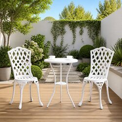 Specifications for White Outdoor Garden Chairs - Set of 2