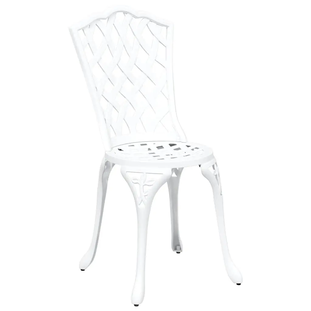 Outdoor Garden Chair 2 pcs White 39 x 40 x 87cm Aluminium Frame