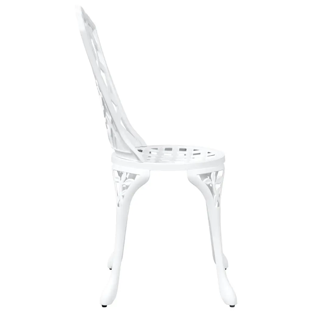 Outdoor Garden Chair 2 pcs White 39 x 40 x 87cm Aluminium Frame