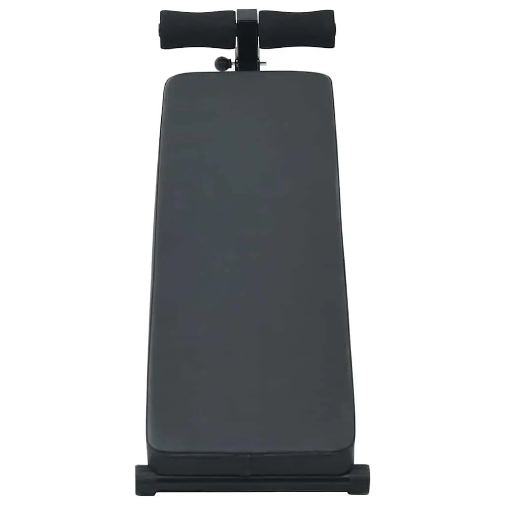 Sit Up Bench Black Adjustable Height Foldable Home Gym Exercise Equipment