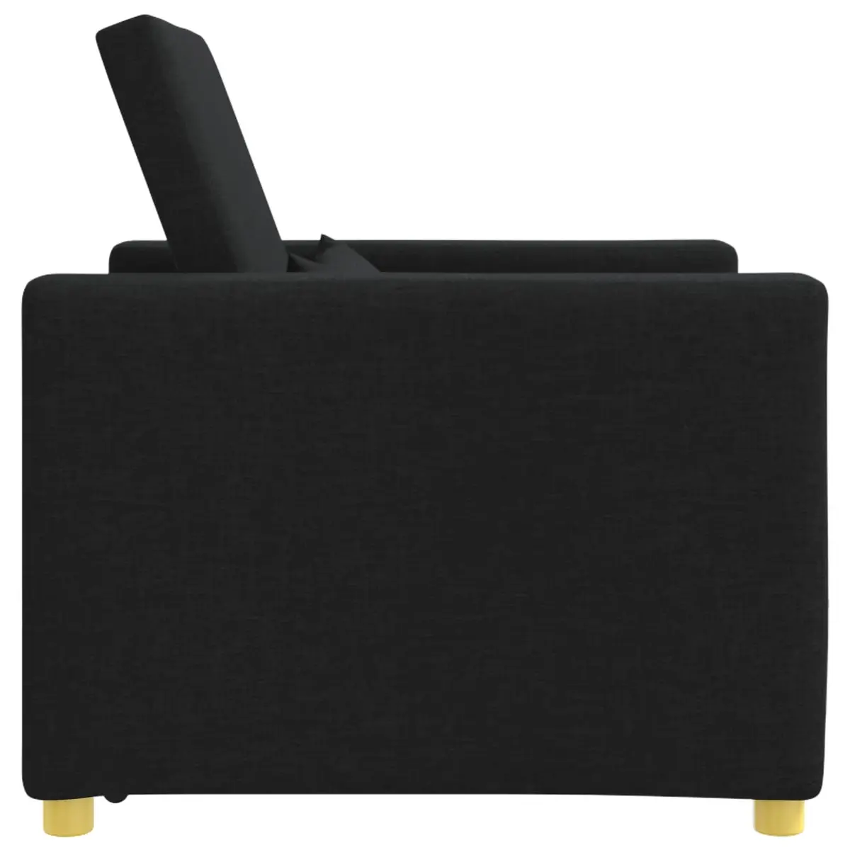 Single Sofa Bed Armchair Recliner Black
