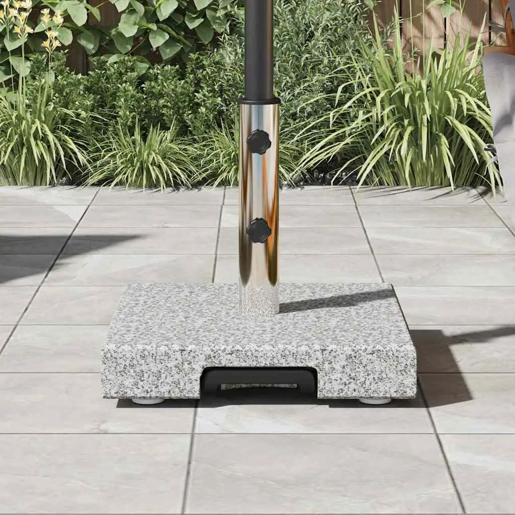 Grey Granite Parasol Base 41 x 41 x 37 cm